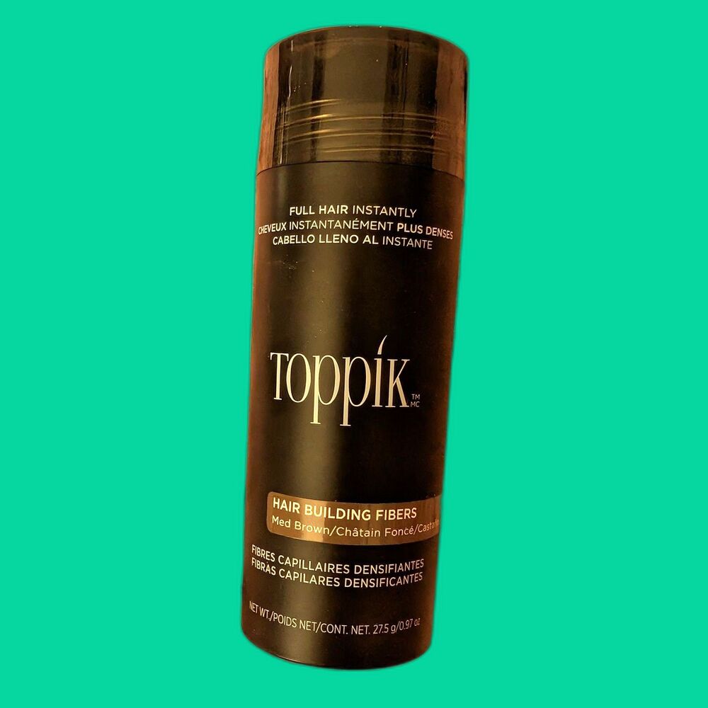 Toppik Hair Building Fibers Medium Brown .97oz Thinning Hair Keratin Protein NIB